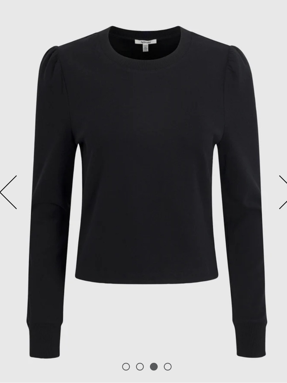 Splendid x Charli Evans Puff Sleeve Top, L, NWOT